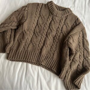 Cozy Thick Cable Knit Sweater